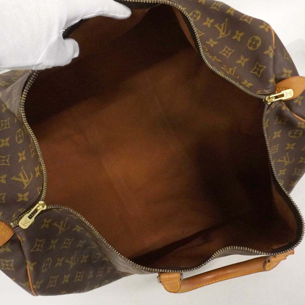 LOUIS VUITTON Brown Monogram Keepall 60 Boston Bag - Picture 4 of 12